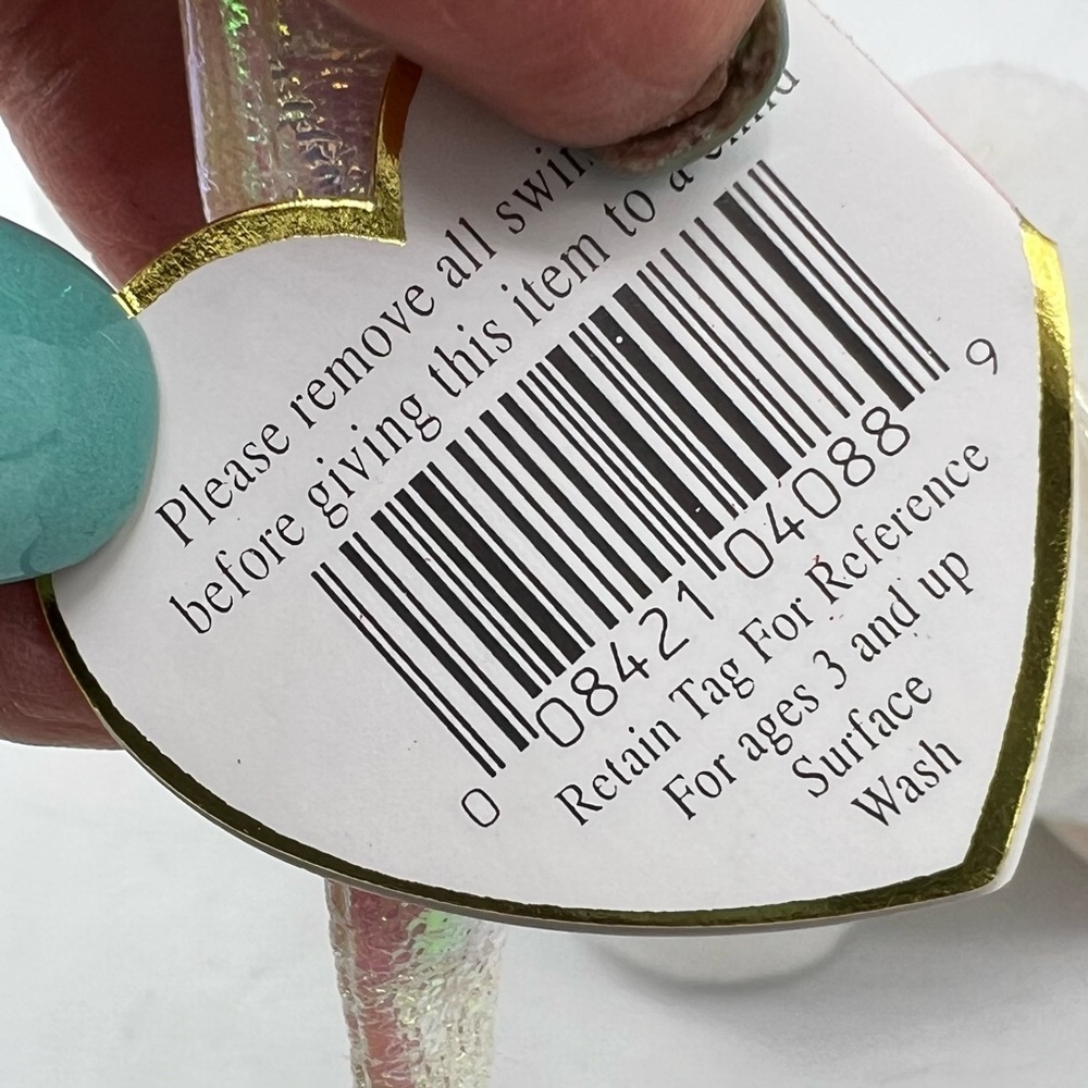 Vintage 1995 Ty Magic the Dragon Beanie Babies Collection RARE Plush PVC Pellets - Picture 6 of 17